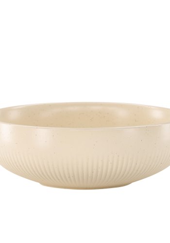 VENTURE DESIGN Posh lysestake, rund - beige/svarte prikker steinty (B18x6)