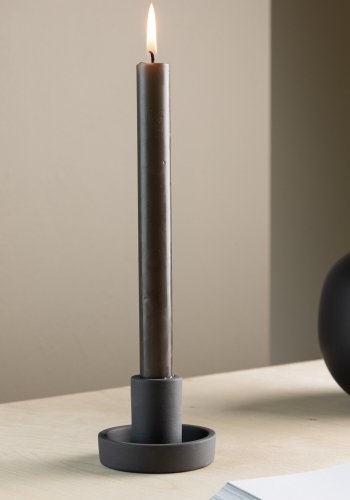 VENTURE DESIGN Ceco lysestake, rund - svart Color Clay (B11xH6)