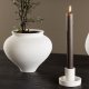 VENTURE DESIGN Ceco Kerzenständer, rund - weiß Farbe Clay (B11xH6)