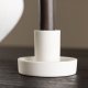 VENTURE DESIGN Ceco Kerzenständer, rund - weiß Farbe Clay (B11xH6)