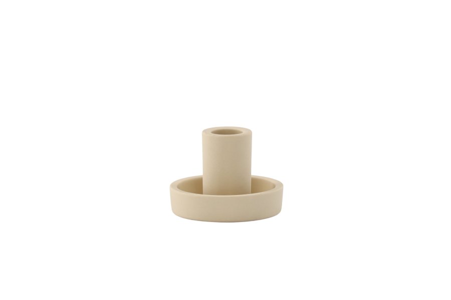 VENTURE DESIGN Ceco lysestage, rund - beige Colour Clay (B11xH6)