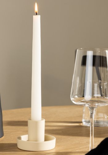 VENTURE DESIGN Ceco lysestage, rund - beige Colour Clay (B11xH6)