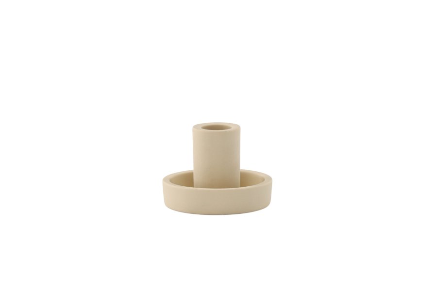 VENTURE DESIGN Ceco lysestage, rund - beige Colour Clay (B11xH6)
