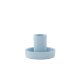 VENTURE DESIGN Ceco Kerzenst&auml;nder, rund - hellblau Farbe Clay (B11xH6)