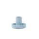 VENTURE DESIGN Ceco Kerzenst&auml;nder, rund - hellblau Farbe Clay (B11xH6)