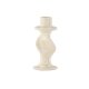 VENTURE DESIGN Glory Kerzenständer – beige/gepunktetes Steingut (D6xH12)