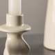VENTURE DESIGN Glory Kerzenständer – beige/gepunktetes Steingut (D6xH12)