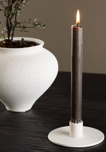 VENTURE DESIGN Dian Kerzenständer - weißer Ton (12xH4)