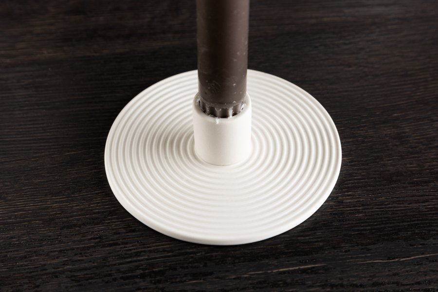 VENTURE DESIGN Dian Kerzenständer - weißer Ton (12xH4)