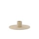 VENTURE DESIGN Dian Kerzenständer, rund - beige Farbe Clay (B12xH4)