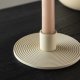 VENTURE DESIGN Dian Kerzenständer, rund - beige Farbe Clay (B12xH4)