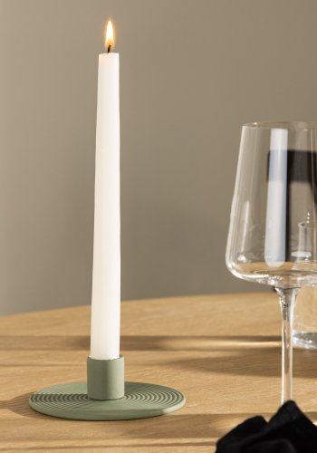 VENTURE DESIGN Dian Kerzenständer - olivgrüner Ton (12xH4)