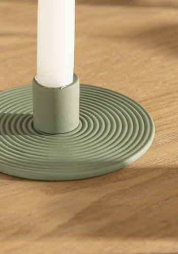 VENTURE DESIGN Dian Kerzenständer - olivgrüner Ton (12xH4)