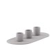 VENTURE DESIGN Dian Kerzenständer, oval – grauer Ton (4 x 24 x 10,5)
