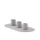 VENTURE DESIGN Dian Kerzenständer, oval – grauer Ton (4 x 24 x 10,5)