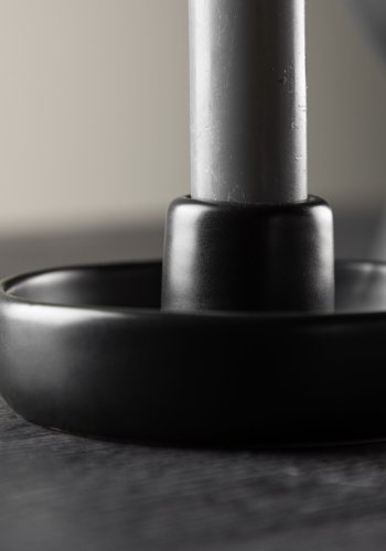 VENTURE DESIGN Otis lysestake, rund - svart steinty (11xH5)