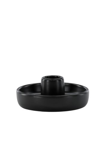 VENTURE DESIGN Otis lysestake, rund - svart steinty (11xH5)