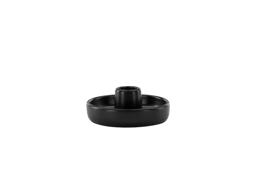 VENTURE DESIGN Otis lysestake, rund - svart steinty (11xH5)