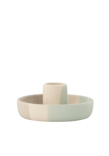 VENTURE DESIGN Otis lysestake, rund - beige/grnn/gr steinty (B11xH5)