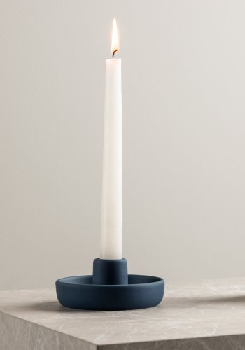 VENTURE DESIGN Otis lysestake, rund - mrkebltt steinty (B11xH5)