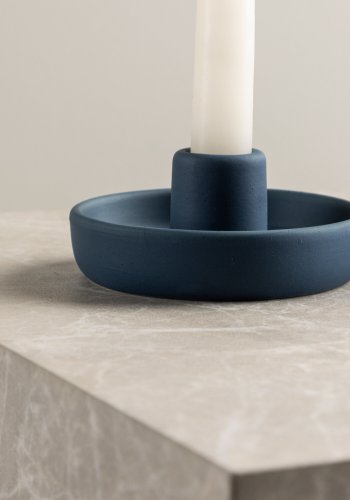 VENTURE DESIGN Otis lysestake, rund - mrkebltt steinty (B11xH5)