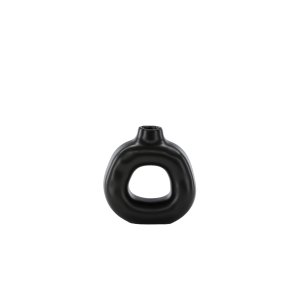 VENTURE DESIGN Judi lysestage - mat sort stentj (13x6x13H)