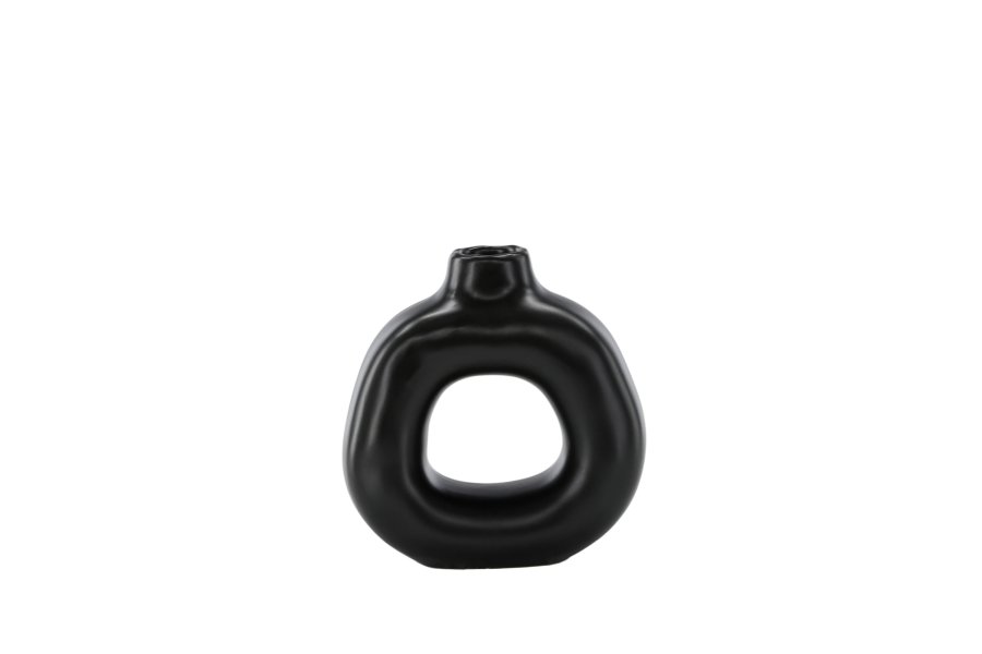 VENTURE DESIGN Judi lysestage - mat sort stentj (13x6x13H)