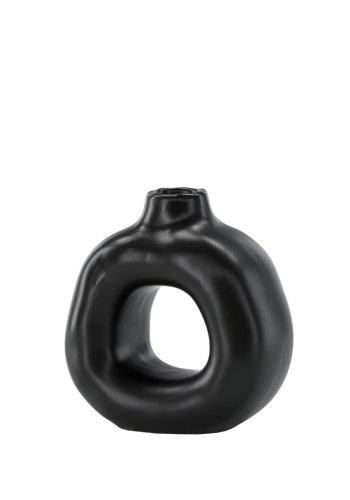 VENTURE DESIGN Judi lysestage - mat sort stentj (13x6x13H)