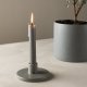 VENTURE DESIGN Bette Kerzenständer, rund – graues Steingut (B12xH5)