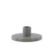 VENTURE DESIGN Bette Kerzenständer, rund – graues Steingut (B12xH5)