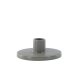 VENTURE DESIGN Bette Kerzenständer, rund – graues Steingut (B12xH5)