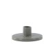 VENTURE DESIGN Bette Kerzenständer, rund – graues Steingut (B12xH5)