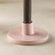 VENTURE DESIGN Bette Kerzenständer, rund – rosa Steingut (B12xH5)