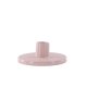 VENTURE DESIGN Bette Kerzenständer, rund – rosa Steingut (B12xH5)