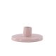 VENTURE DESIGN Bette Kerzenständer, rund – rosa Steingut (B12xH5)
