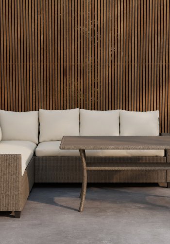 VENTURE HOME Brentwood H&ouml;rnsoffa - Beige / Beige