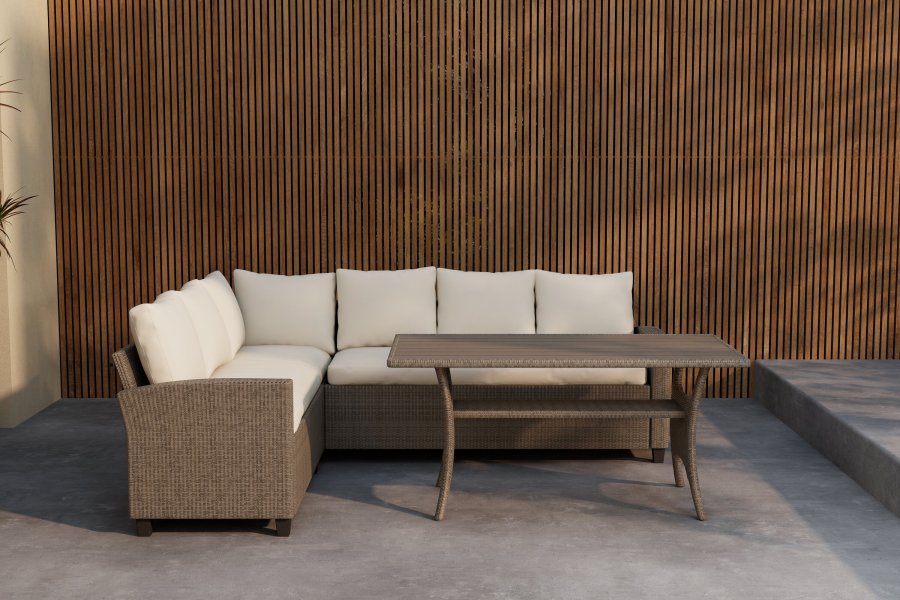 VENTURE HOME Brentwood H&ouml;rnsoffa - Beige / Beige