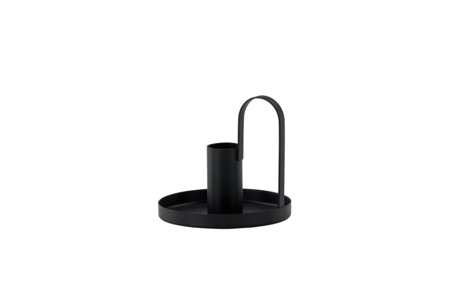 VENTURE DESIGN Crai lysestake - matt sort jern (D2xH9xB10)