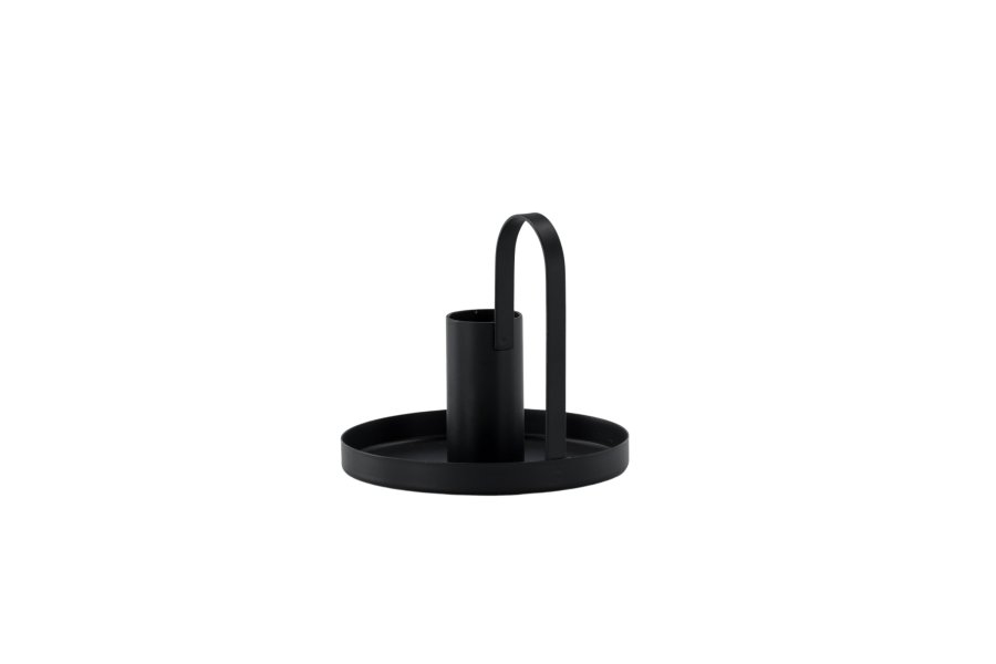 VENTURE DESIGN Crai lysestake - matt sort jern (D2xH9xB10)