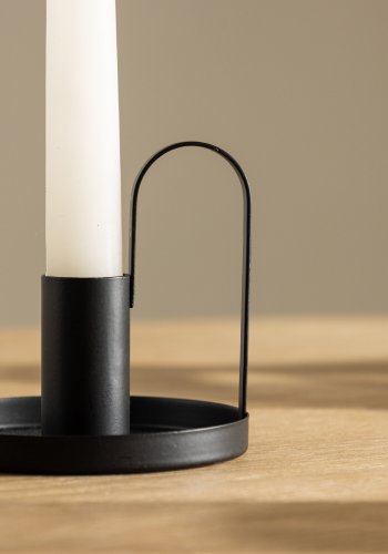 VENTURE DESIGN Crai lysestake - matt sort jern (D2xH9xB10)