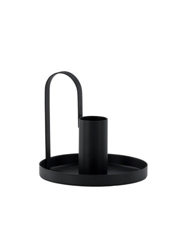 VENTURE DESIGN Crai lysestake - matt sort jern (D2xH9xB10)