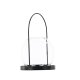 VENTURE DESIGN Flora lysestake - klart glass og svart jern (H22x14)