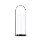 VENTURE DESIGN Flora lysestake - klart glass og svart jern (H35x13)