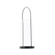 VENTURE DESIGN Flora lysestake - klart glass og svart jern (H35x13)