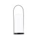VENTURE DESIGN Flora lysestake - klart glass og svart jern (H35x13)