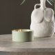 VENTURE DESIGN Douglas Duftkerze, rund – 25 % Sojawachs, 25 % Paraffin, grüne Keramik (D13 x H6)