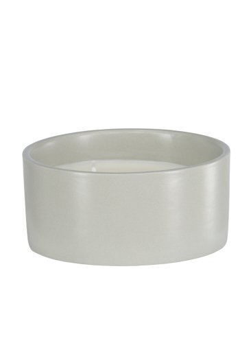 VENTURE DESIGN Douglas Duftkerze, rund – 25 % Sojawachs, 25 % Paraffin, hellgraue Keramik (D13 x H6)