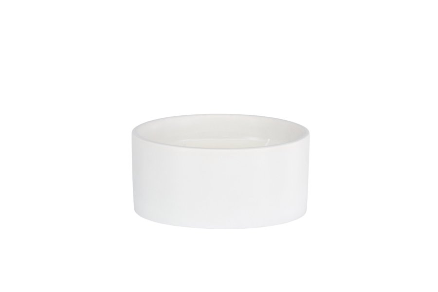 VENTURE DESIGN Douglas Duftkerze, rund – 25 % Sojawachs, 25 % Paraffin, cremefarbene Keramik (D13 x H6)