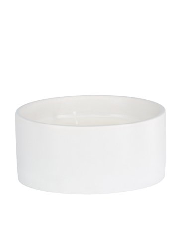 VENTURE DESIGN Douglas Duftkerze, rund – 25 % Sojawachs, 25 % Paraffin, cremefarbene Keramik (D13 x H6)