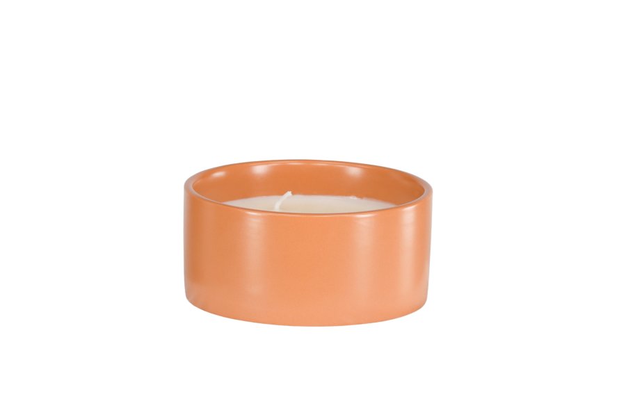 VENTURE DESIGN Douglas Duftkerze, rund – 25 % Sojawachs, 25 % Paraffin, geröstete Keramik (D13 x H6)